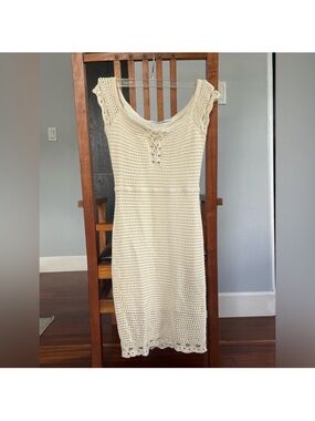 guess crochet bustier dress Crochet Flowers Dress